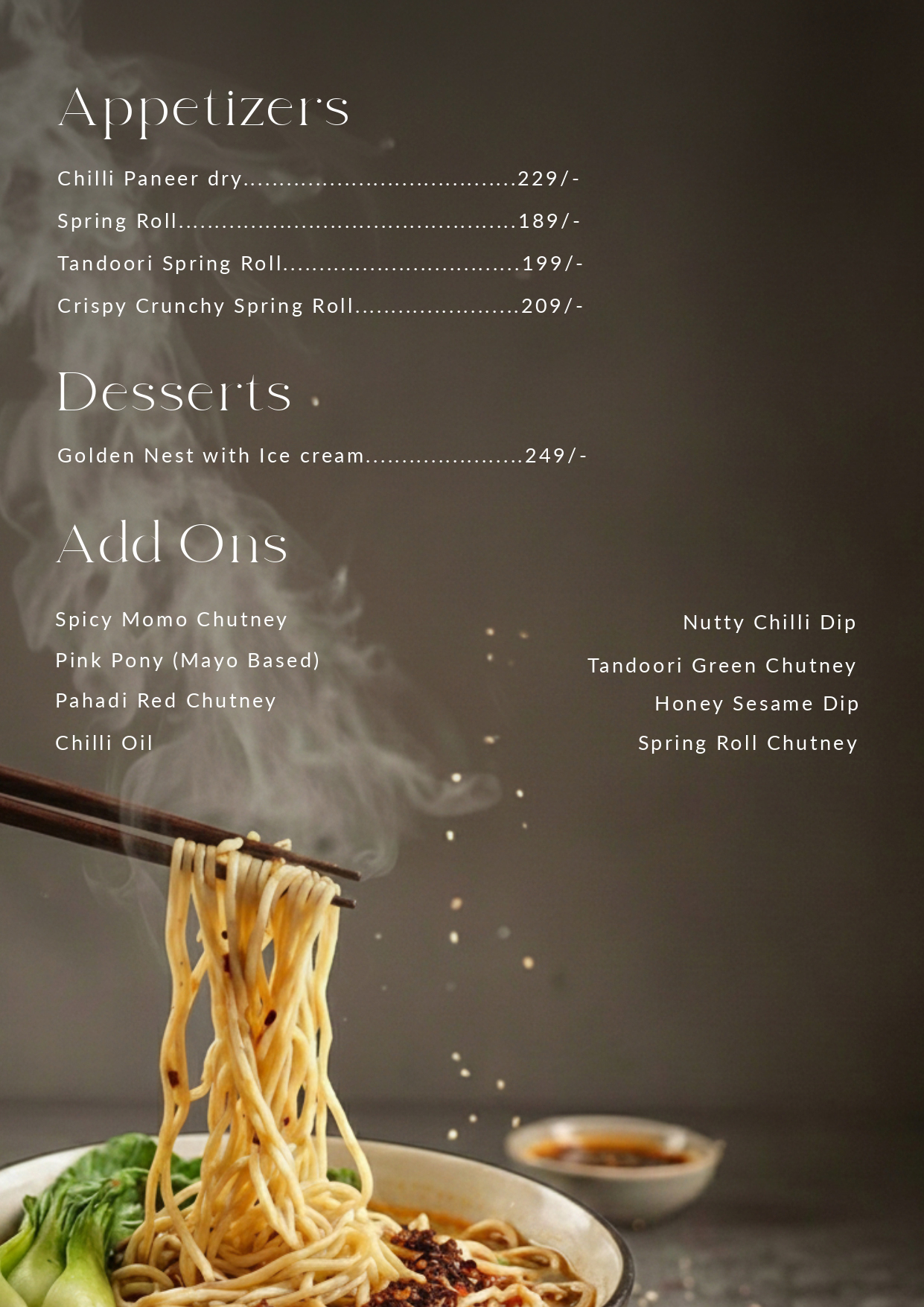 menus
